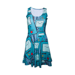 Adventure Time Beemo All over Printed Dress