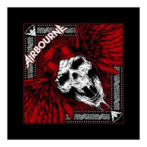 Airbourne Red Skull Bandana