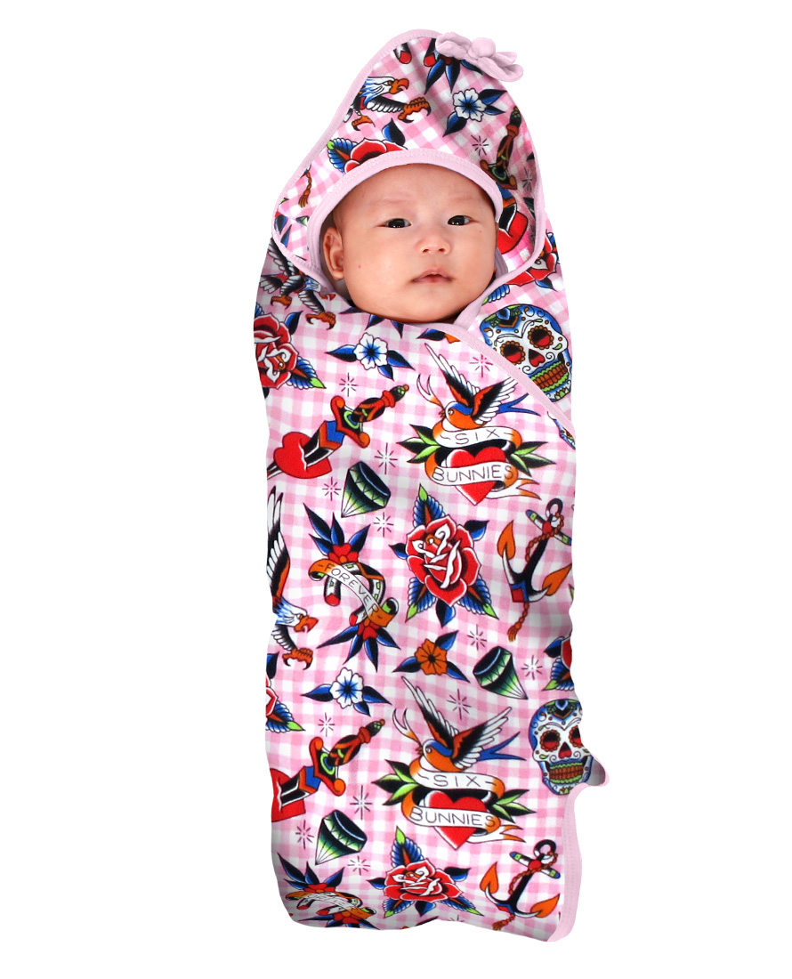 Tattoo Shoppe Pink Baby Blanket