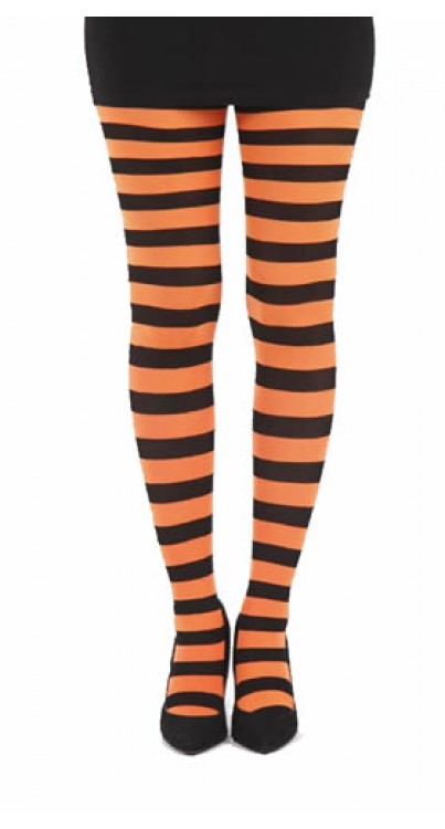 Tights Twickers Big Stripes Flo Orange