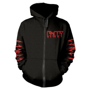 Cancer Death Shall Rise Black Zip Hoodie