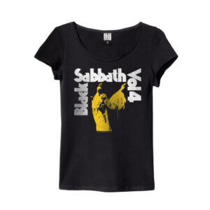 Black Sabbath Volume 4 Charcoal Amplified Vintage Womens T-Shirt