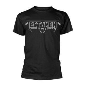 Testament Logo Grey Black T-Shirt