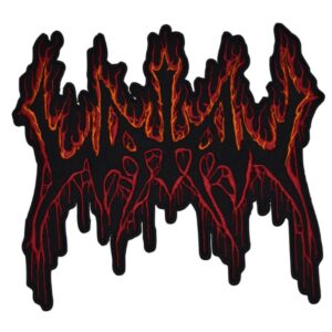 Watain Flame Logo Cut Out Backpatch
