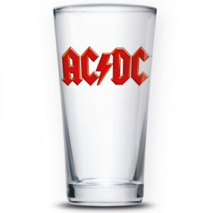 AC/DC Logo Öl Glas