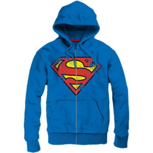 Superman Cracked Logo Zip