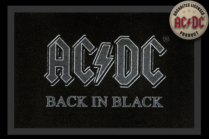 AC/DC Back in Black Dörrmatta