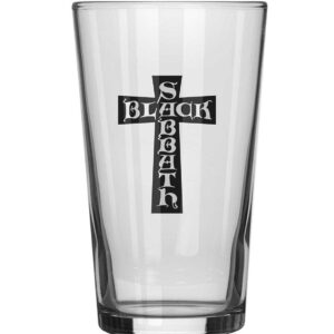 Black Sabbath Cross Logo Öl Glas