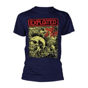 The Exploited Punks Not Dead Navy T-Shirt
