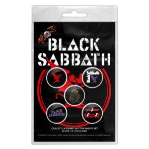 Black Sabbath Red Devil Badge Pack