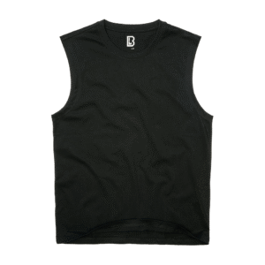 Black Sleeveless T-Shirt