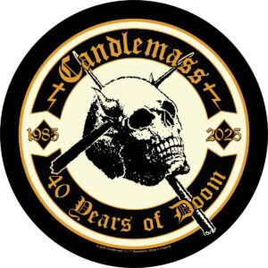 Candlemass 40 Years Of Doom Circular Backpatch