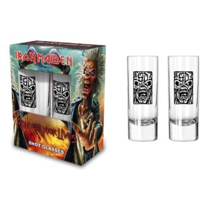 Iron Maiden Run For You Lives 2 Shot Glas