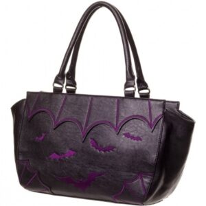 Bats Purple Handbag
