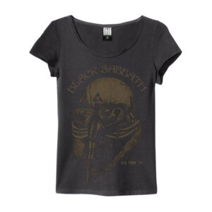 Black Sabbath US Tour 78 Charcoal Amplified Vintage Girl T-Shirt