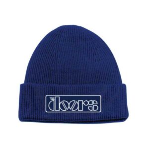 The Doors Logo Patch Blue Beanie