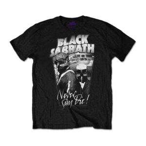 Black Sabbath Never Say Die Grey Tone T-Shirt