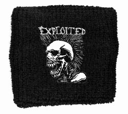 The Exploited Mohican Skull Wristband