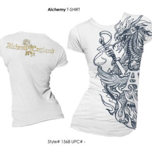 Alchemy Samurai Dragon Lineart White Girl