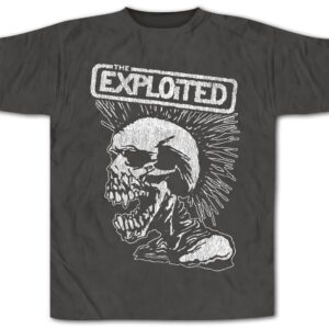 The Exploited Vintage Skull Grey T-Shirt
