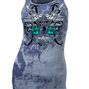 Alchemy Love Roses Blue Girl Top
